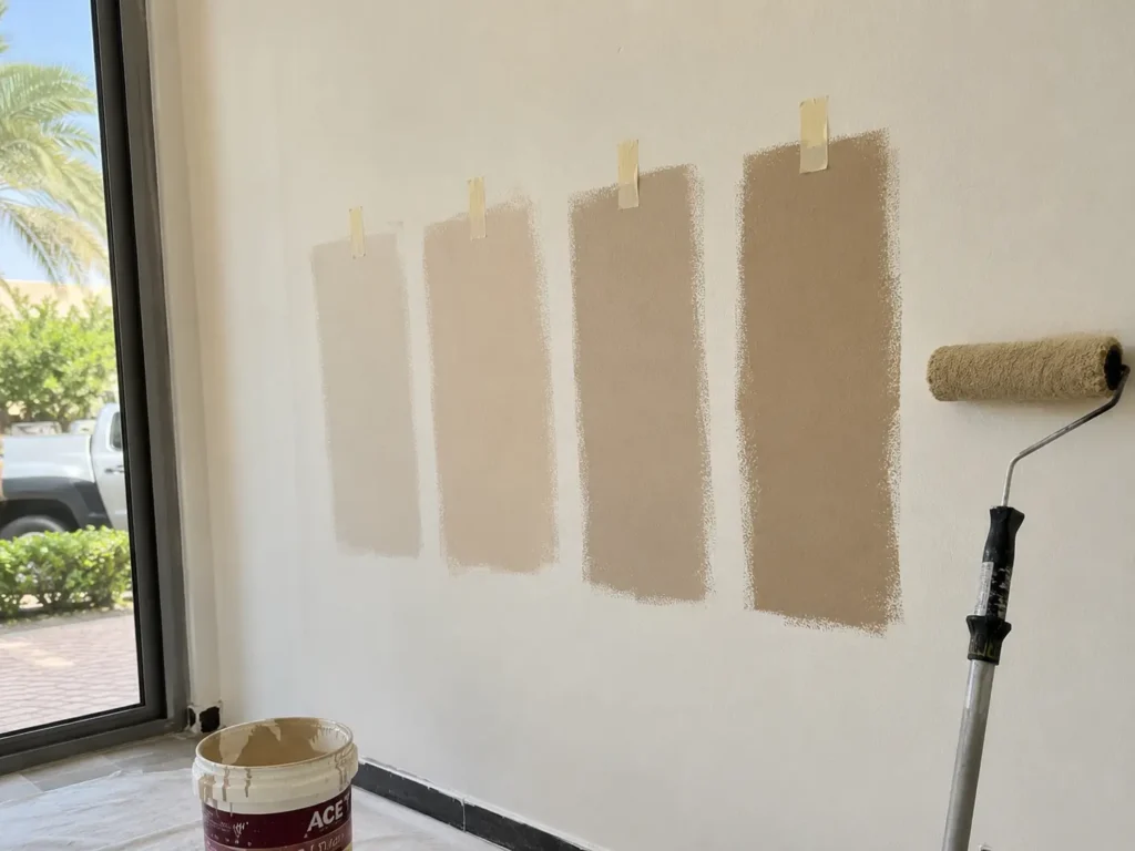 Painting services Dubai paint color swatches