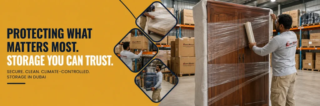 Storage services Dubai furniture storage handling banner