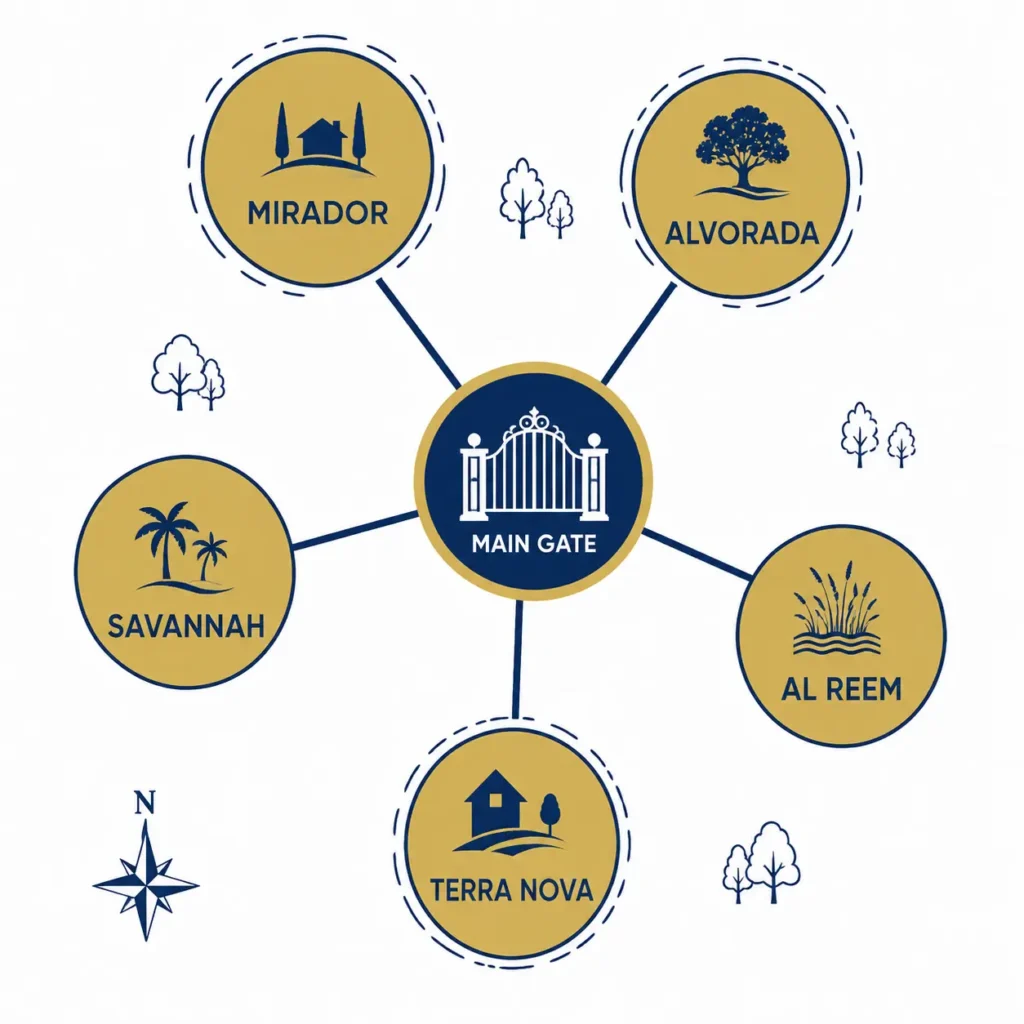 Movers and packers in Arabian Ranches sub-communities map