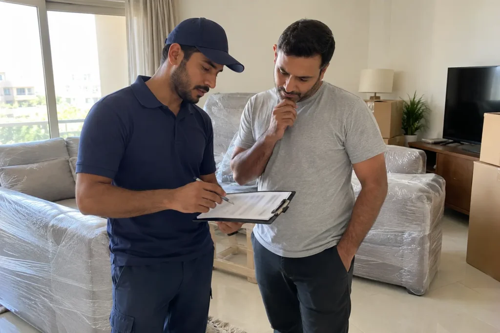 Moving day Dubai walkthrough and inventory check