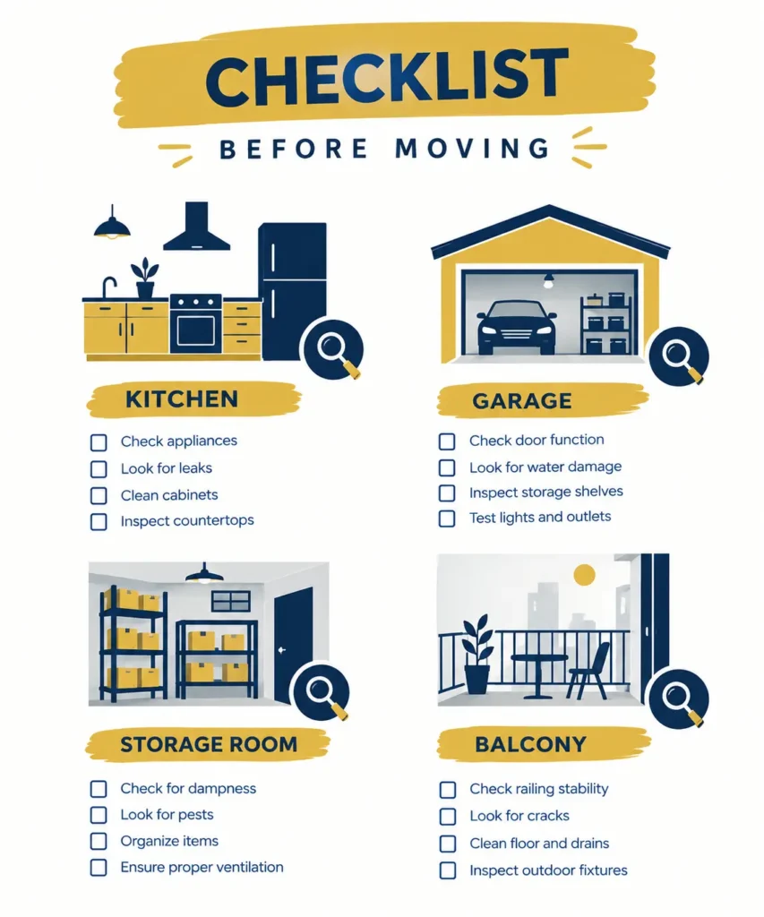 Pre-move walkthrough checklist for restricted items in Dubai
