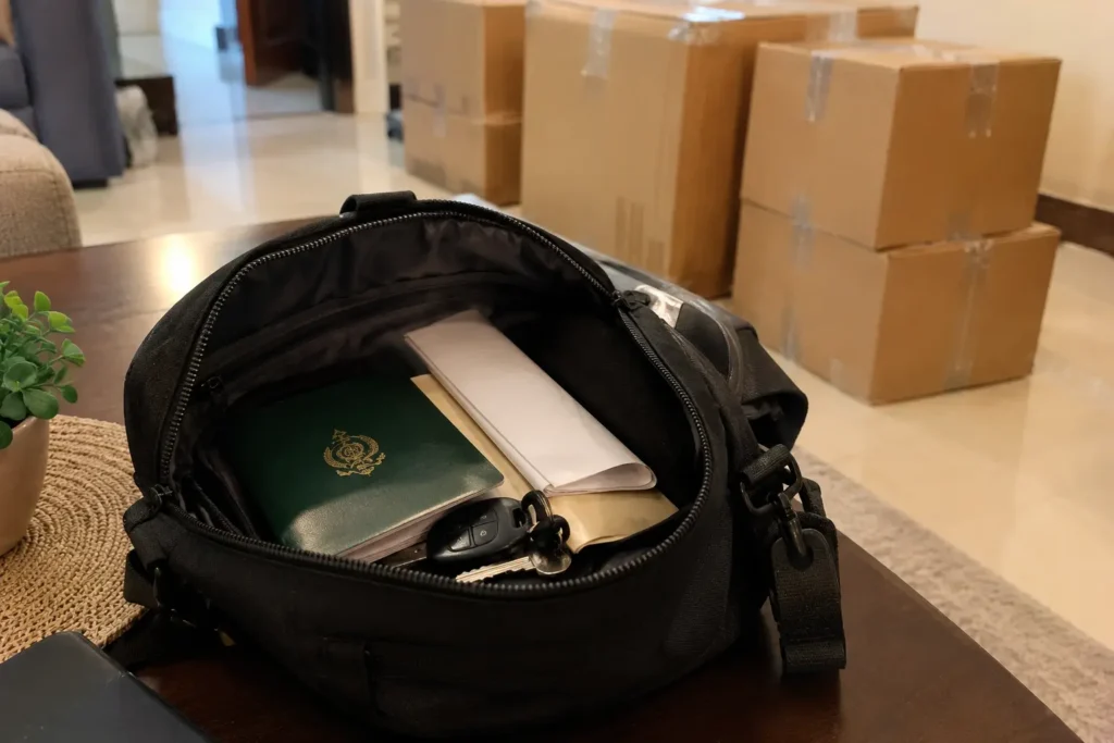 Valuables and documents to keep with you during a Dubai move